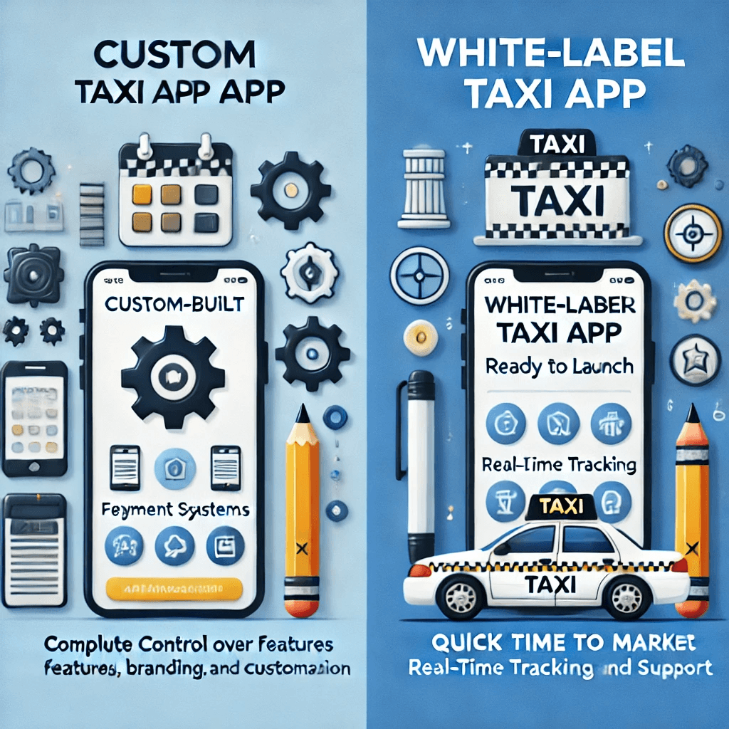 Custom App vs. White-Label for Taxi Companies: Which is Right for You?