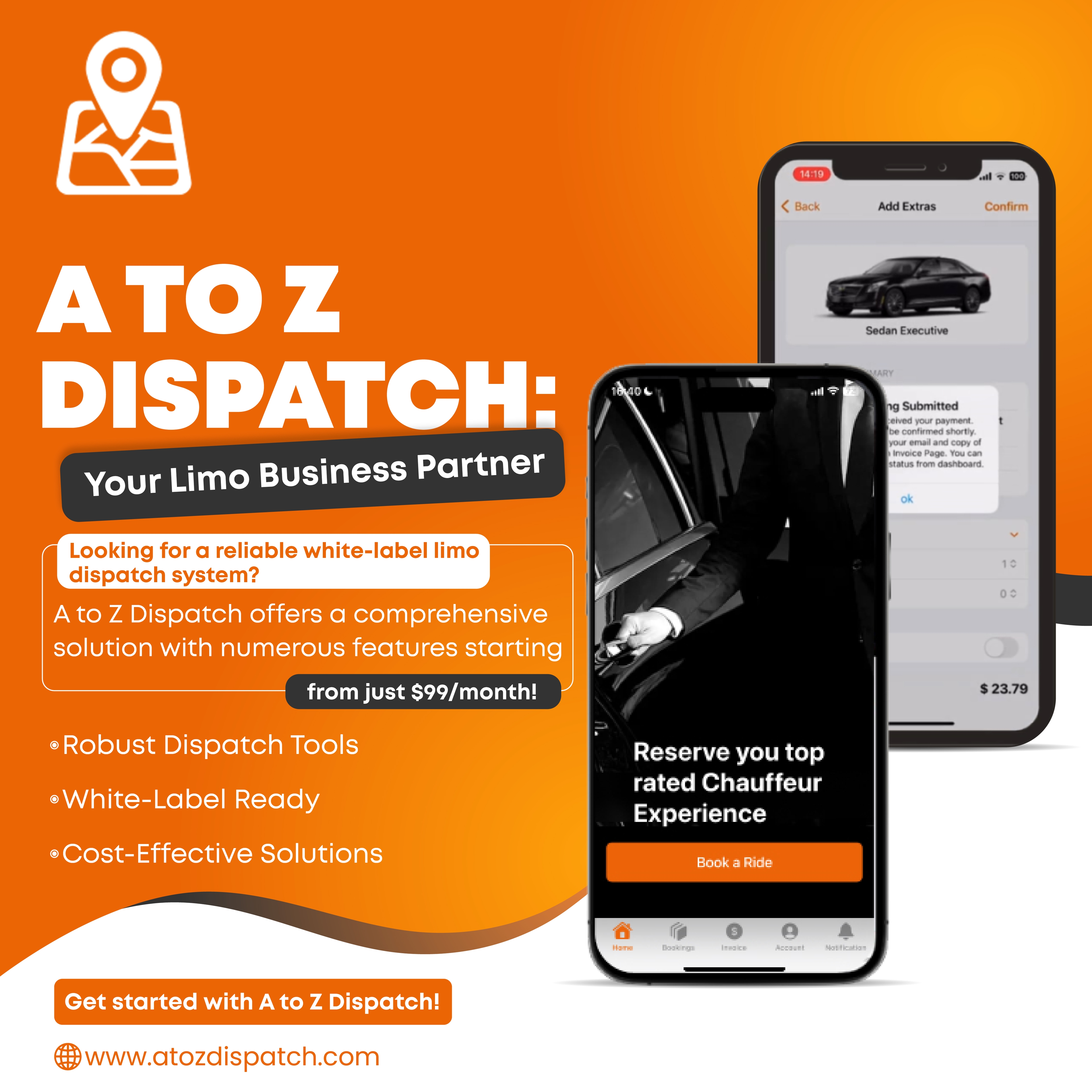 White Label SaaS-Based White Label Limo Software from A to Z Dispatch