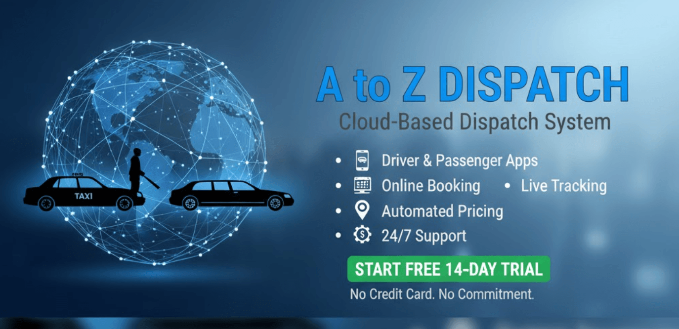 A to Z Dispatch – All-in-One Taxi, Limo, and Chauffeur Dispatch Software