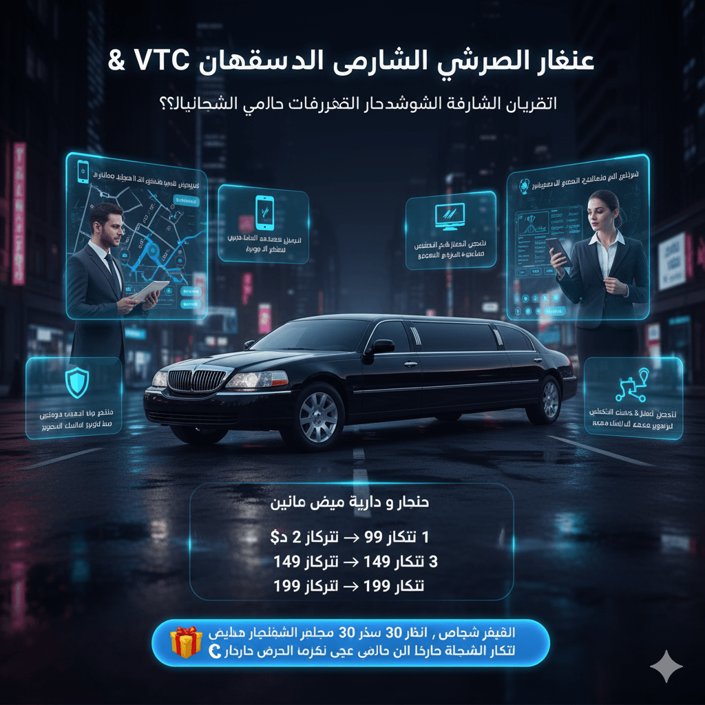 نظام متكامل لإدارة سيارات الليموزين و VTC