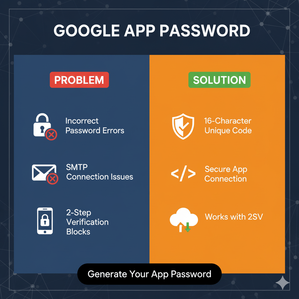 How to create and use Google App Passwords