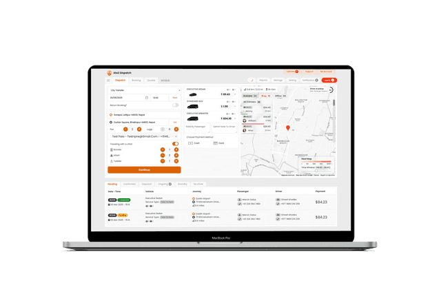 AtoZ Dispatch admin dashboard