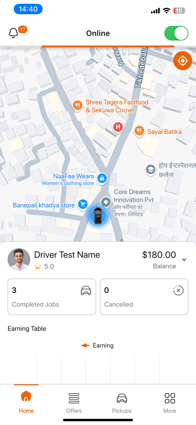 Passenger App Screenshot 2