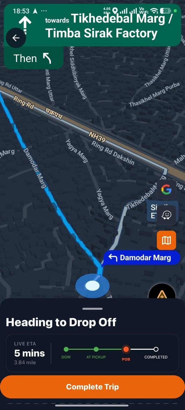 Built-in Google Maps Navigation