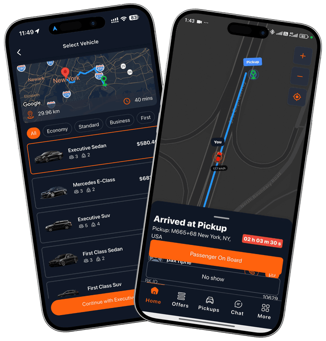 A to Z Dispatch — limo dispatch software dashboard