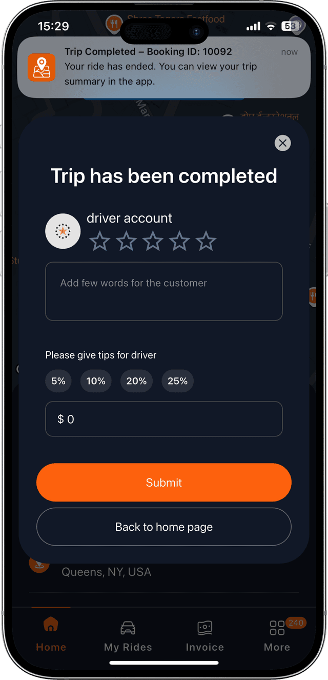 Ratings & Tips System