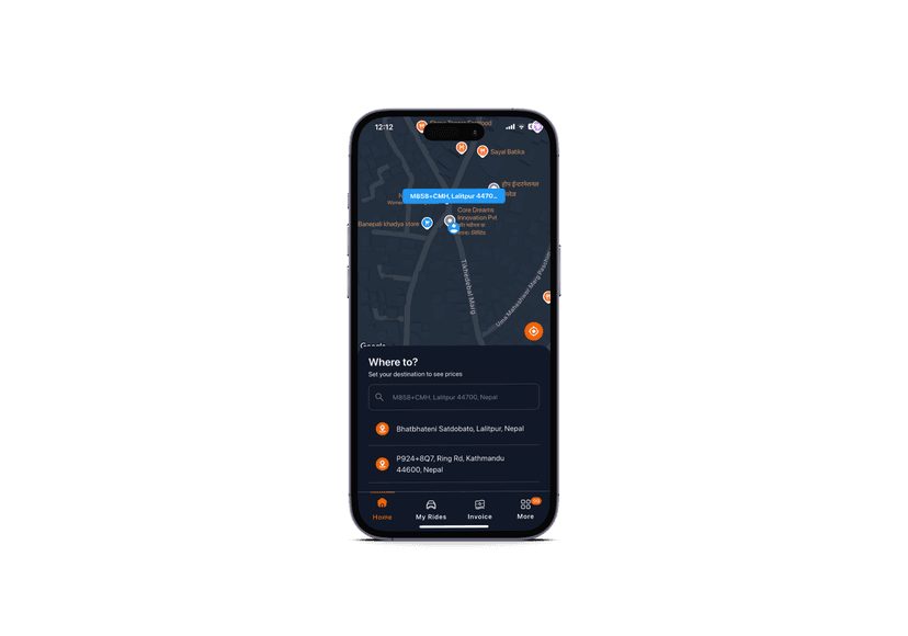 Passenger App Screenshot 2