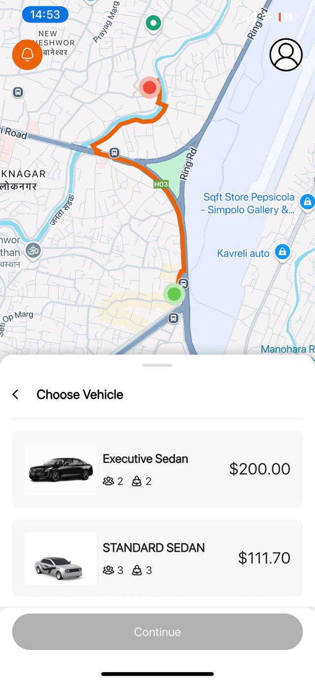 Passenger App Screenshot 3