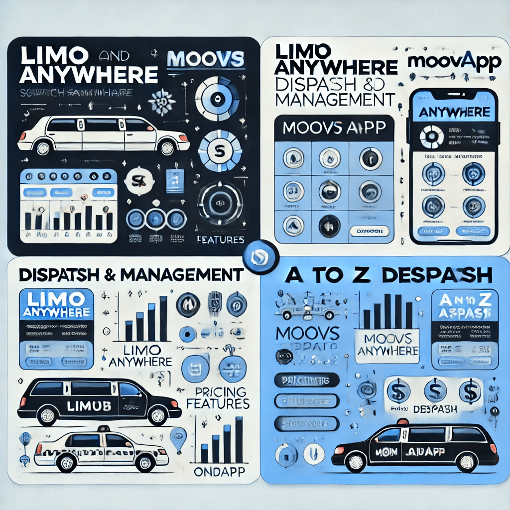 Limo Anywhere vs MoovsApp vs OndeApp vs A to Z Dispatch