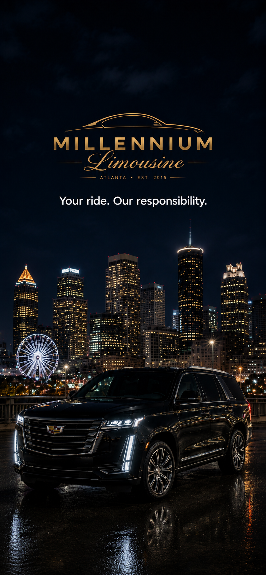 Millennium Limousine passenger app screenshot